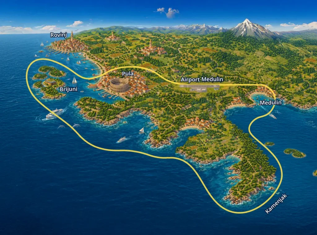Air Medulin Route 2 - Map