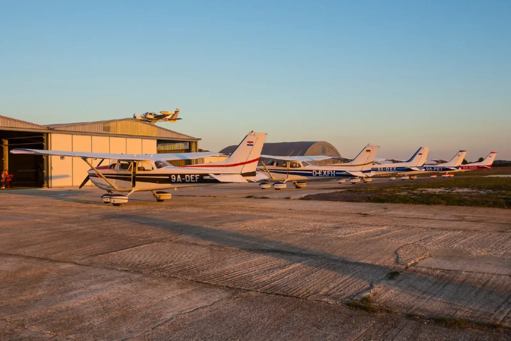 Medulin Sport Airport LDPL – Air Medulin hangar and airplane fleet – Pula Istria